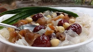 Nấu chè hạt sen táo đỏ giải nhiệt mà gặp trời mưa |Cook tea lotus seeds and red apple when it's rain