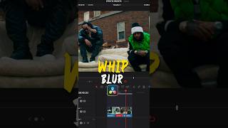 Whip blur transition in DaVinci Resolve