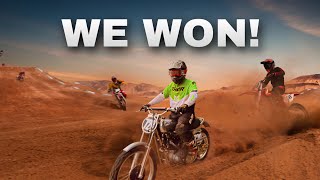 Racing Pre 65 scramblers! & we got the win!