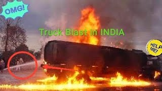 Moving Truck🚛 Catches on Fire🔥in INDIA / Maharashtra/ Pune/ Truck blast💥💣