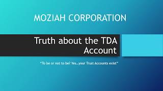 WARNING! The Truth about the TDA Account, They Do Exist, However....