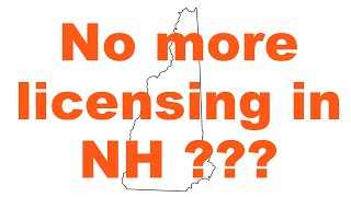 No more Professional Licensing in NH???