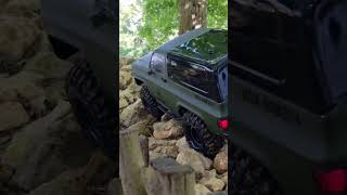 Trx4 Chevy Blazer realistic crawling #like #subscribe #rc #crawler #trx4 #traxxas