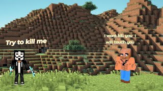 Touching A reach user in Minecraft pvp 😏