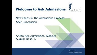 Ask Admissions Webinar: Next Steps After Submission