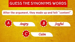 english synonym quiz |synonym education |learn English #guesswithme #quiztime #englishquiz