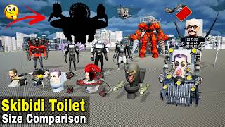 Skibidi Toilet Size Comparison | 3D Animation