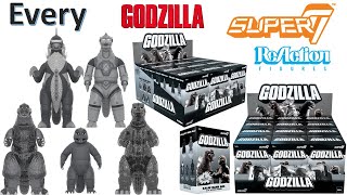 Every Super7 Godzilla ReAction figures Comparison List