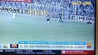 El día que Maradona la rompió en El Clásico (1983)