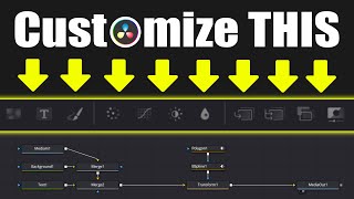 Completely Customize Your FUSION Toolbar! - DaVinci Resolve