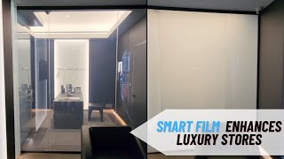 Mind-Blowing Smart Film Transformation at Maison Birks Store in Downtown Vancouver #shorts