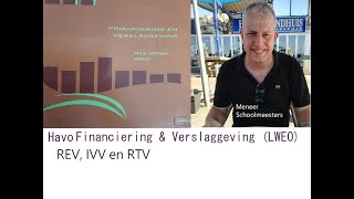 Financiering verslaggeving rentabiliteit HAVO VWO LWEO #REV #RTV #IVV #bedrijfseconomie