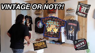 WAYS/TIPS TO TELL IF YOUR SHIRT IS VINTAGE *THRIFTING 101* + ANNOUNCEMENT