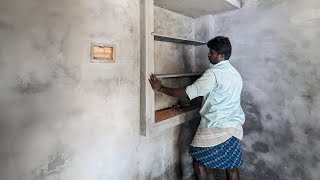 Amazing Shelves!-Making Cadapa Shelves Properly-Using Sand and Cement Mixture