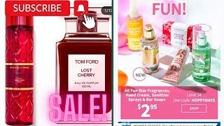 OH, CHERRY BATH &BODYWORKS ! TOM FORD LOST CHERRY DUPE $2.95 BODY CARE SALE!