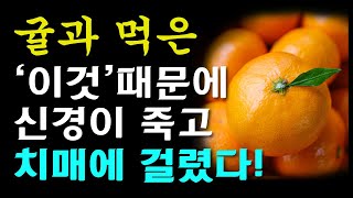 귤과 절대로 함께 먹지마세요! 암과 치매에 걸릴 수 있습니다! 귤과 먹으면 최악의 궁합인 3가지와 건강하게 드시는 방법 [귤효능, 건강 정보]