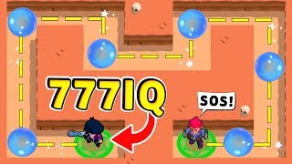 Биби 777 IQ vs Кольт -100 IQ !! Смешные Моменты Brawl Stars #48