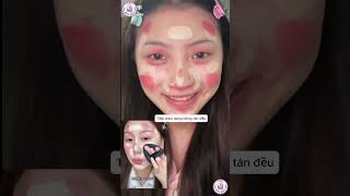 Cách trang điểm tối giản giúp gương mặt thon gọn #makeup #trangđiểm #trend #xuhuong #makeup