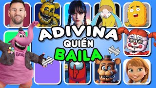 ¡ADIVINA QUIÉN BAILA!💃🎶¿Quién Baila Mejor?😍🎶Wednesday💙Gato Banana💛Gegagedigo💚Freddy Fazbear🐻Anna😀