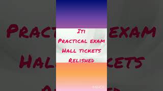 #iti practical exam hall ticket download#youtubeshorts #