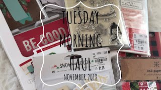 TUESDAY MORNING HAUL // NOVEMBER 2018 // CHRISTMAS,  CRAFTS, AND MORE!