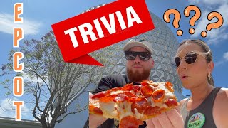 DISNEY TRIVIA IN EPCOT | WHAT ARE WE DRINKING AND EATING?