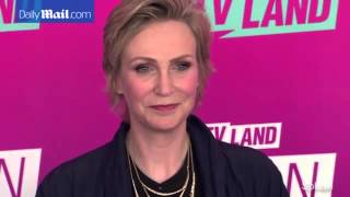 Jane Lynch wears navy blue jacket to 2016 TV Land Icon Awards