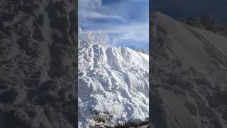 A real wall of snow on Passo della Cala, between Tuscany and Emilia-Romagna