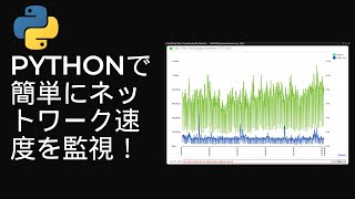 Pythonで簡単にネットワーク速度を監視