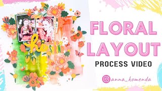 Floral layout "Hi, Miss Spring" - make it with me!