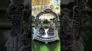 Silver Ganesh Lakshmi Idol #925silver #ganesh #lakshmi #silveridols #idols #hindu #puja #festival