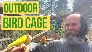 How To Build An OUTDOOR BIRD CAGE FOR LOVEBIRDS & BUDGIES