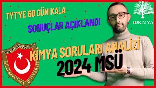 🔴 2024 MSÜ KİMYA SORULARINI ÇÖZÜYORUM!