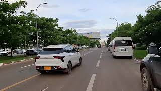 Full Unedited Video Walking from Wattay International Airport to Mekong Night Market