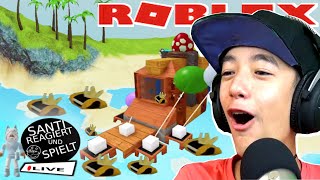 Santi baut ein Boot und versucht zum Schatz zu kommen - ISLAND FACTORY @Roblox - LIVE #58 @Santi BoZ