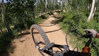 A Run Down Upper Tsunami! Mountain Biking in Deer Valley, Utah!