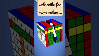 making T on a 7 by 7 rubik's cube #youtubeshorts #shortsvideo #trending #likesharesubscribe #cubing.