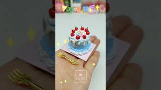 DIY Clay Crafts Mini Birthday Cake/DIY Crafts/DIY Miniatures/DIY Handcrafts/DIY Handmade