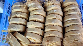 Making palm sugar step by step by farmer's of Cambodian.