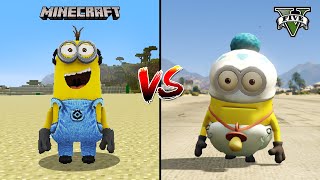 GTA 5 MINIONS VS MINECRAFT MINION - WHO IS BEST?