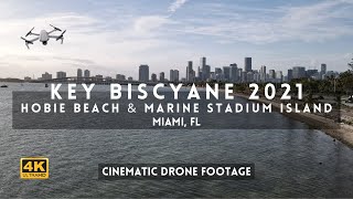 🏝Key Biscayne Beach Miami 2021 [4k Miami Cinematic Drone Video] #keybiscaynebeach