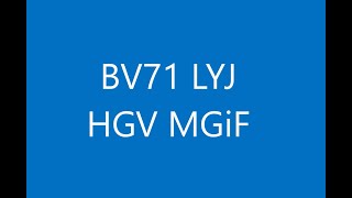 BV73 LYJ HGV MGiF. Offered educational course