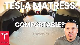 I put a mattress in my Tesla Model Y - Havnby Mattress