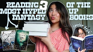 Reading 3 of the most hyped up fantasy books 🧛🏼‍♀️🗡️🖤 *spoiler free reading vlog*