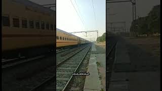 begampura express with GZB Wap7 honk crossing Tanda railway station 110kmp ⚡✨ #shorts