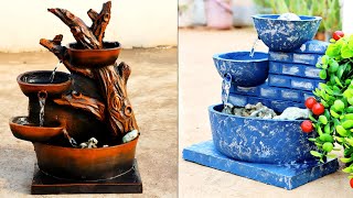 Cement Craft - DIY Awesome Top 2 Indoor Tabletop Waterfall Fountains | Cemented Life Hacks