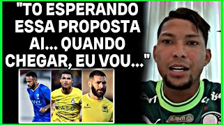 RONY EXPLANA DESEJO DE SAIR DO PALMEIRAS E IR PRA ARABIA EM JANEIRO | Resenhas da Bola!