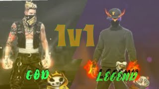 1v1 with a undefeated legend😈😈😈😈😈#freefire #viral video