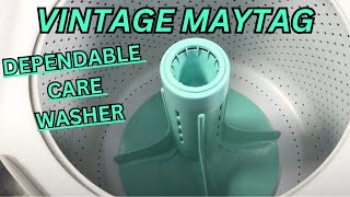 Full Wash: Vintage Maytag Dependable Care Washer, Small Load of Shirts