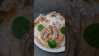 Hefezopf mit Heferose, Rose backen, Brot backen #food #viral #bread #Shorts  #breakfast